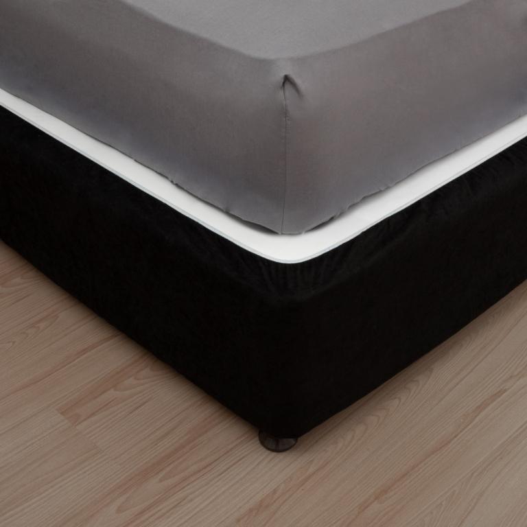 Fitted Bed Base Wraps in Black Miss Lyn